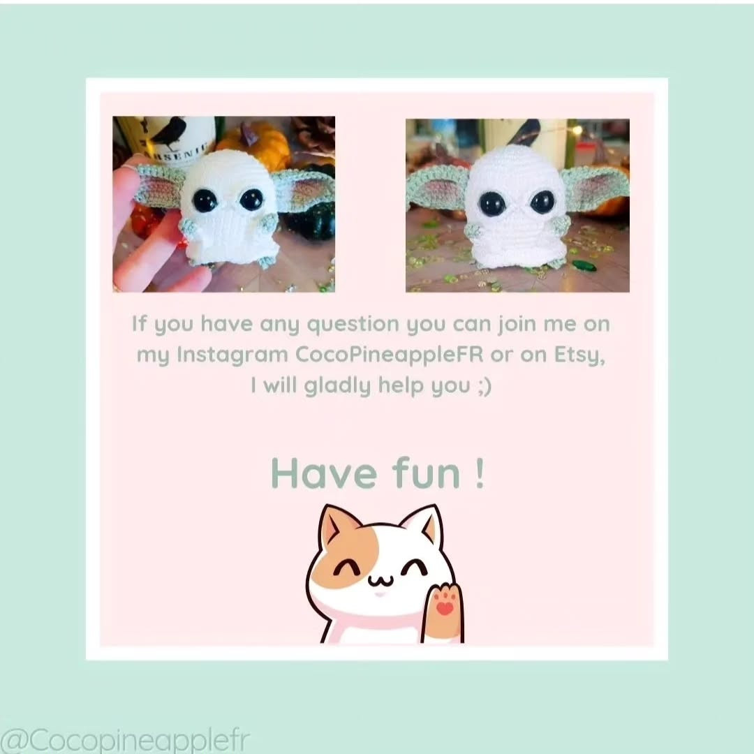 Spooky Grogu Amigurumi: Free Crochet Pattern