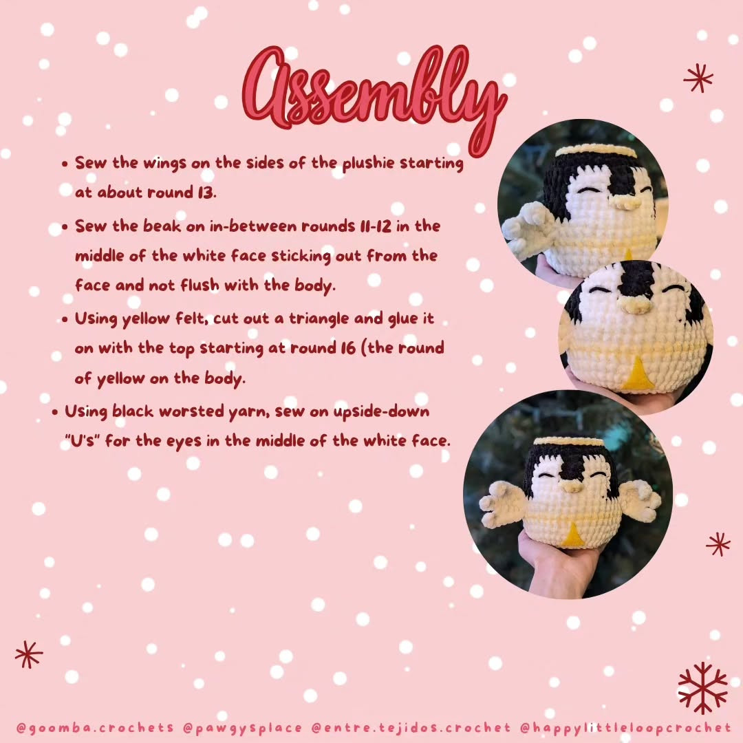 Squishmas Day 12: Crochet Pattie the Penguin Pattern