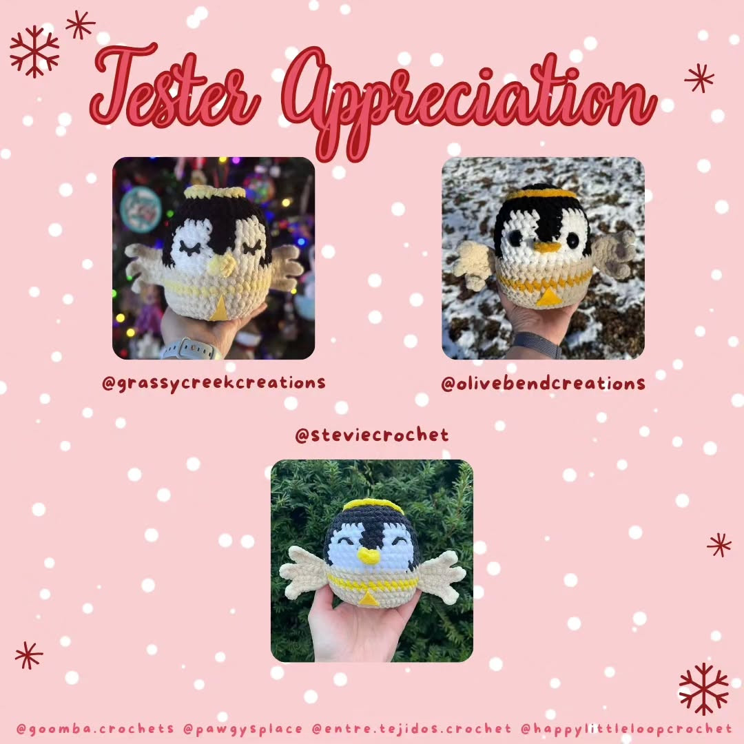 Squishmas Day 12: Crochet Pattie the Penguin Pattern
