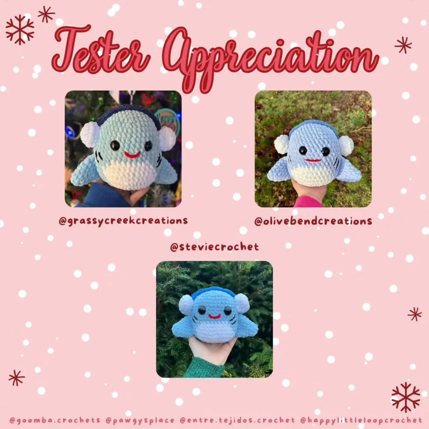 Squishmas Day 4 Crochet Pattern: Star the Shark Amigurumi