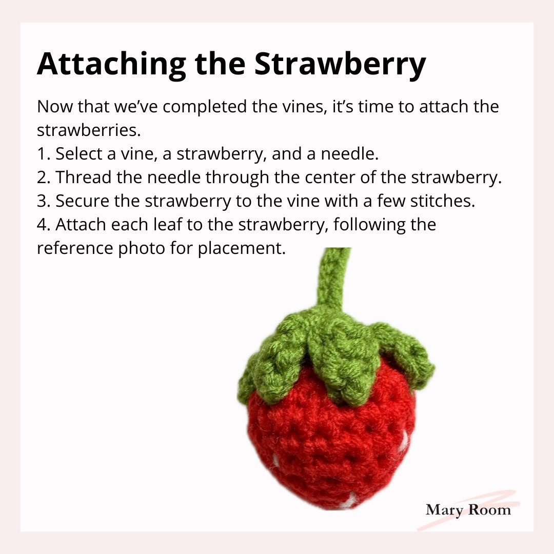 Strawberry Keychain Crochet Pattern: Free Download