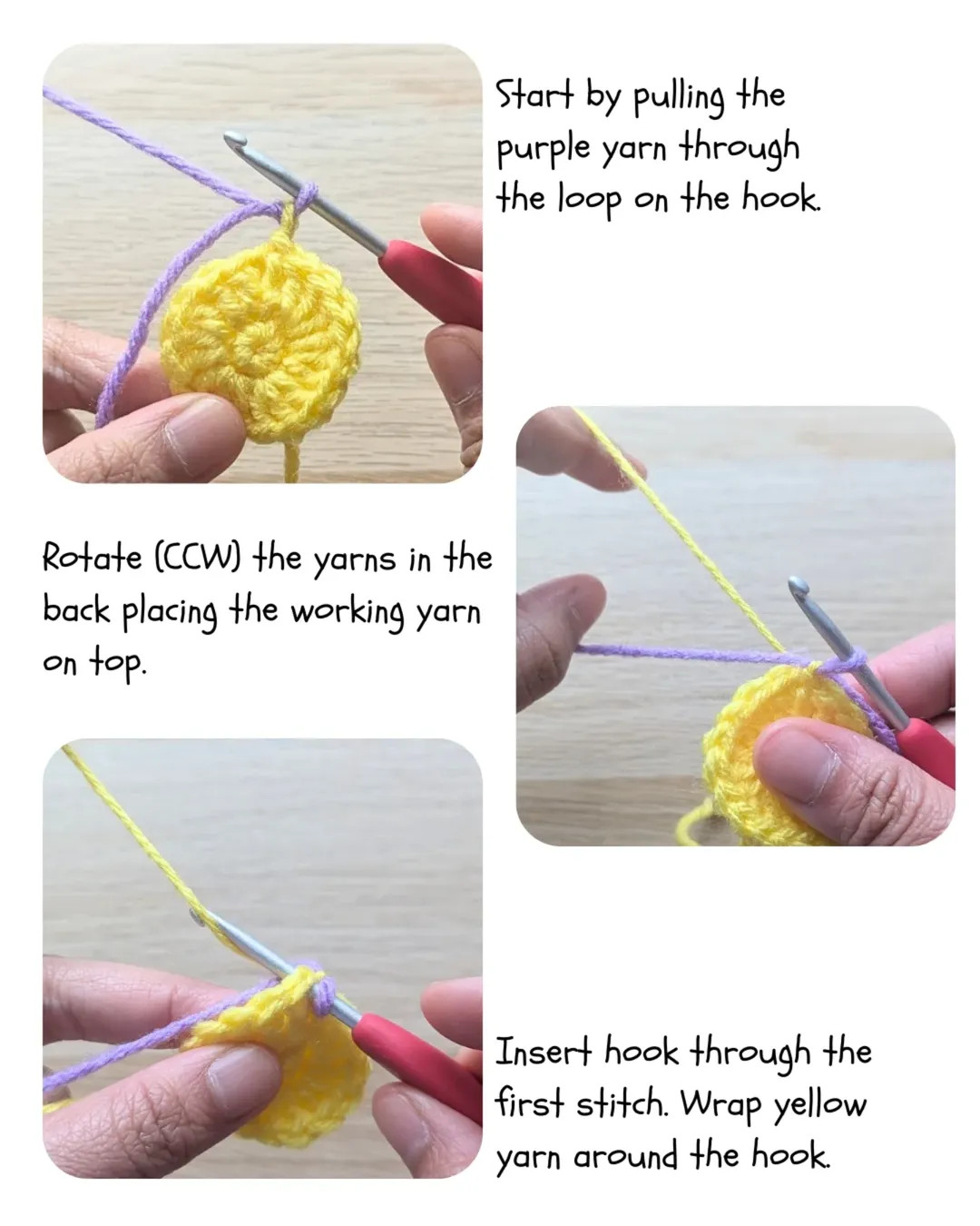 Sunshine Granny Square Crochet Pattern