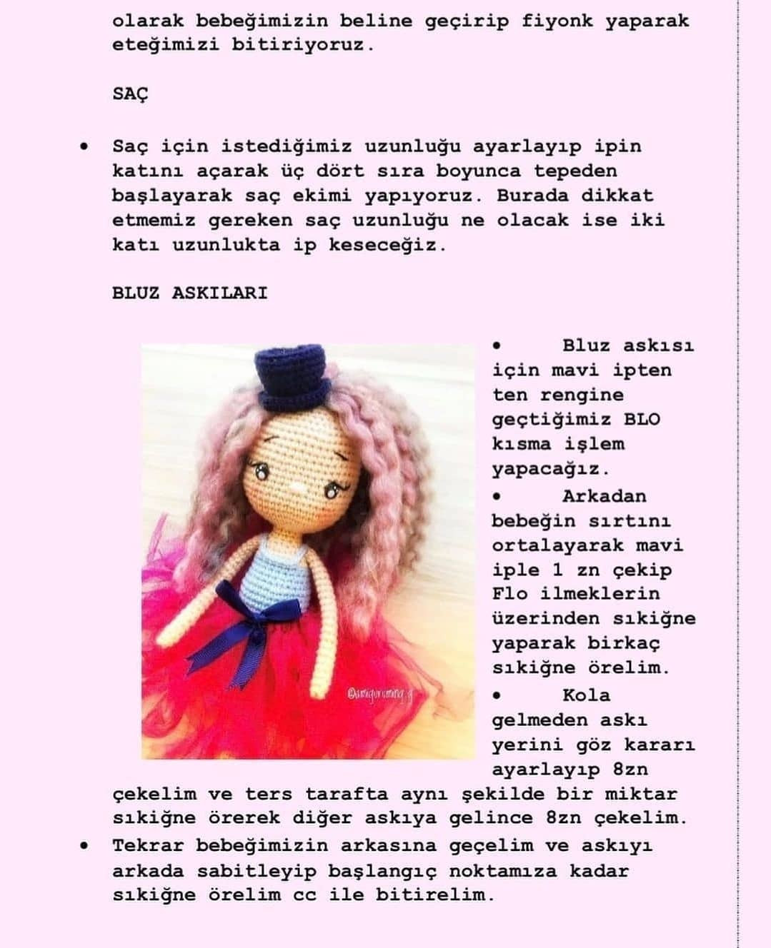 Süsleme Şeması: Şirin Lorna Bebeği
