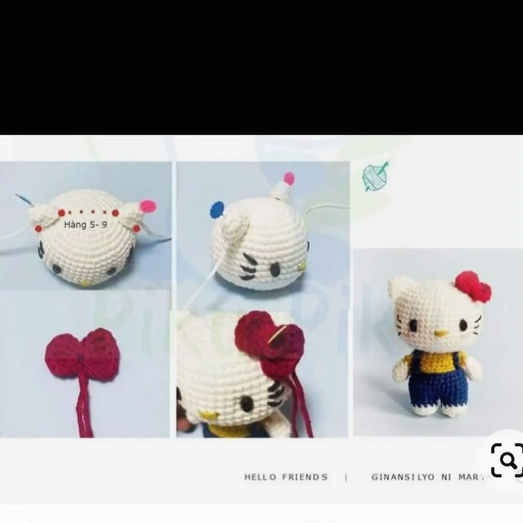 Tarif Hello Kitty Amigurumi Yapımı
