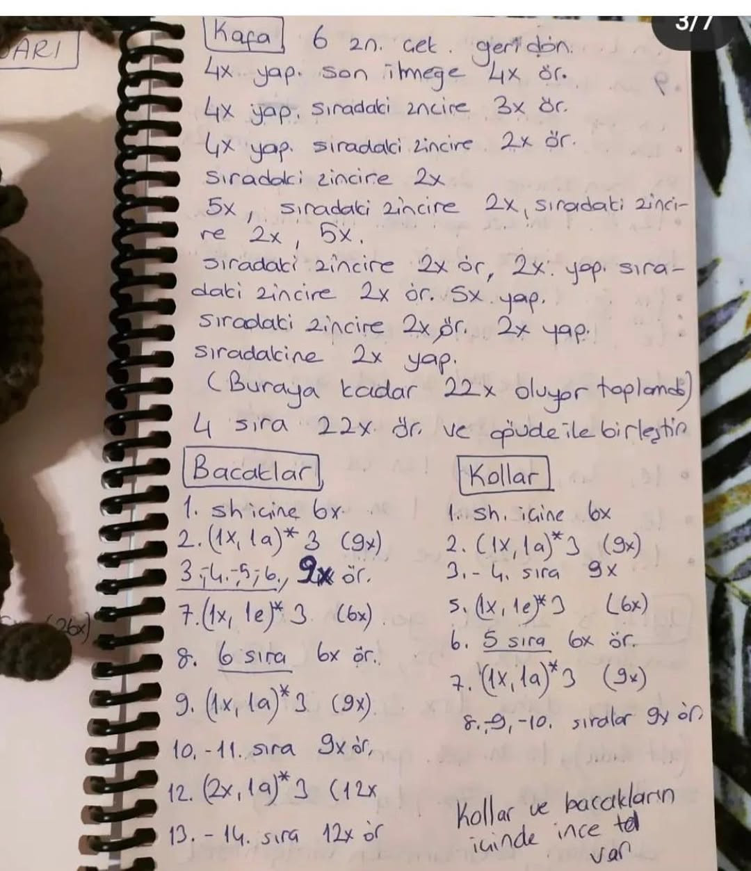 Tatarlı Amiğo Amigurumi Yapımı (1/7)