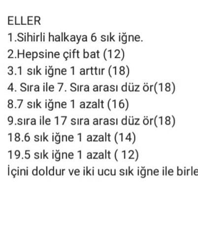 TAVŞAN AMIGURUMI ÖRNEĞİ