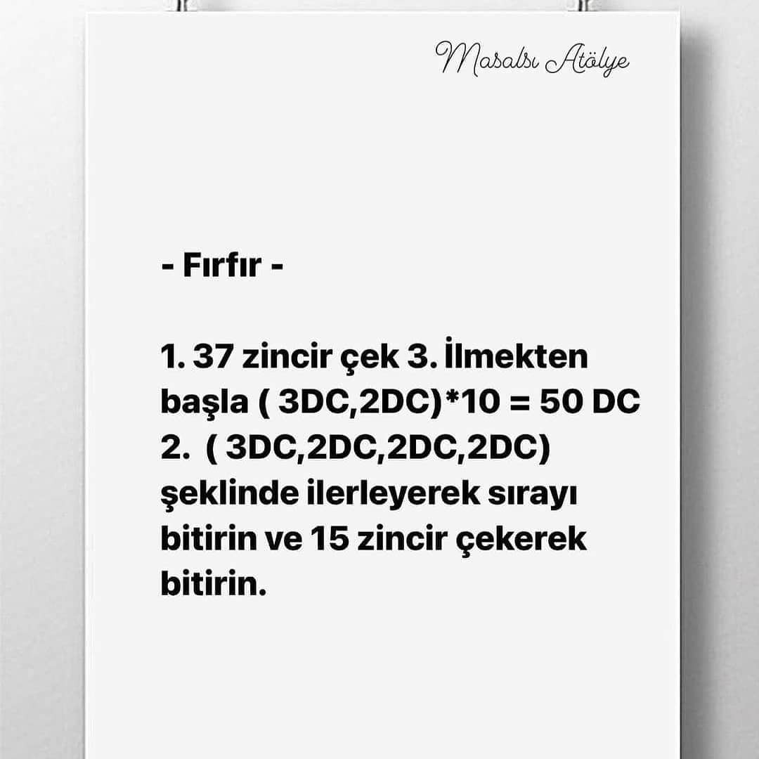 Tavşan Anahtarlık Tığ İşi Şeması