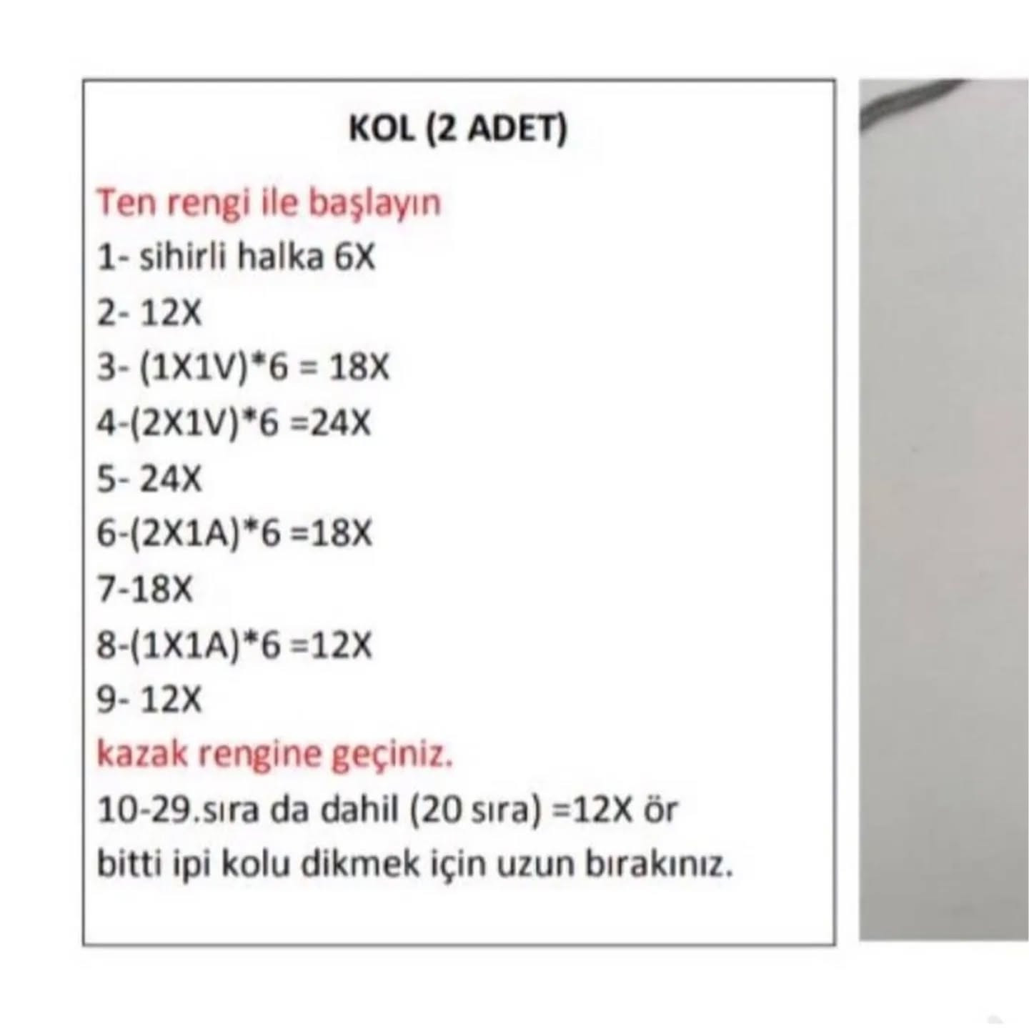 Tavşan Betty Amigurumi Şeması