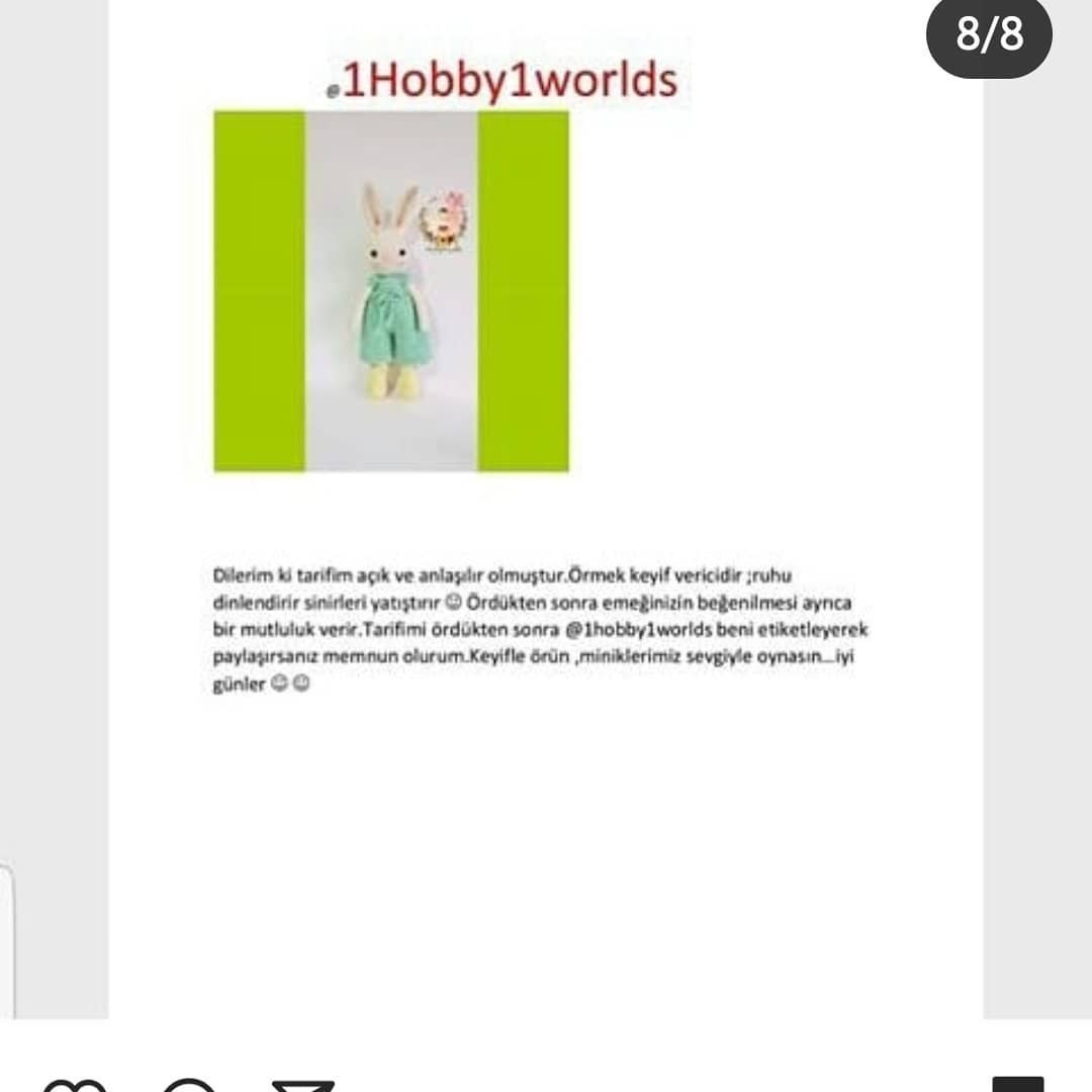 Tavşan Layalı Amigurumi: Ücretsiz Tığ İşi Tarifi