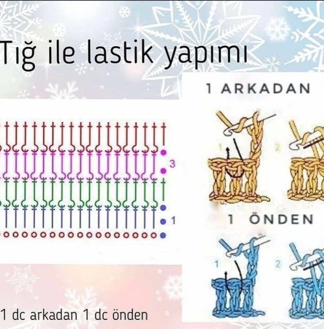 Tığ işi ayı şapkası modeli