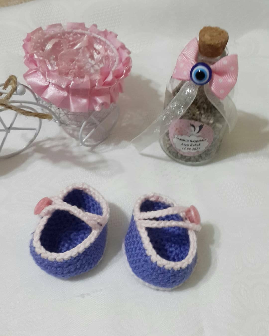 Tığ İşi Bebek Ayakkabısı Şeması