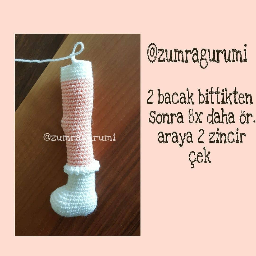 Tığ İşi Bebek Ayakkabısı Şeması