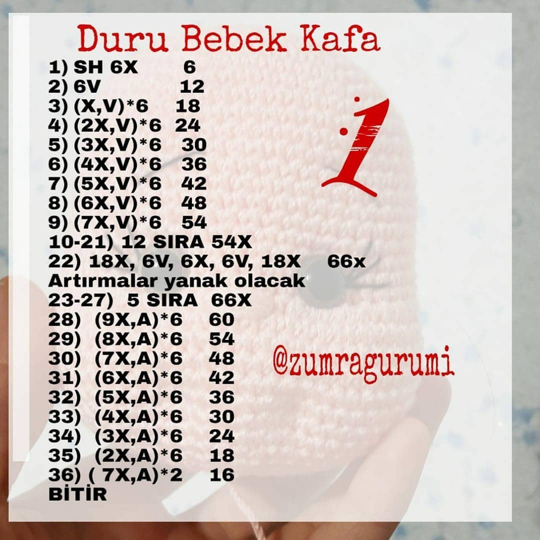 Tığ İşi Bebek Ayakkabısı Şeması