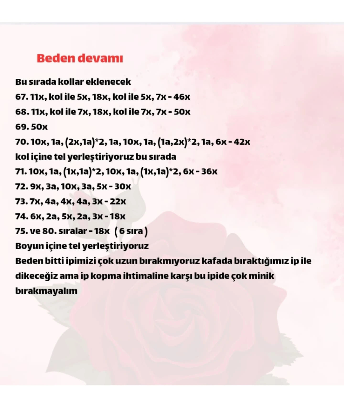 Tığ İşi Bebek Şeması