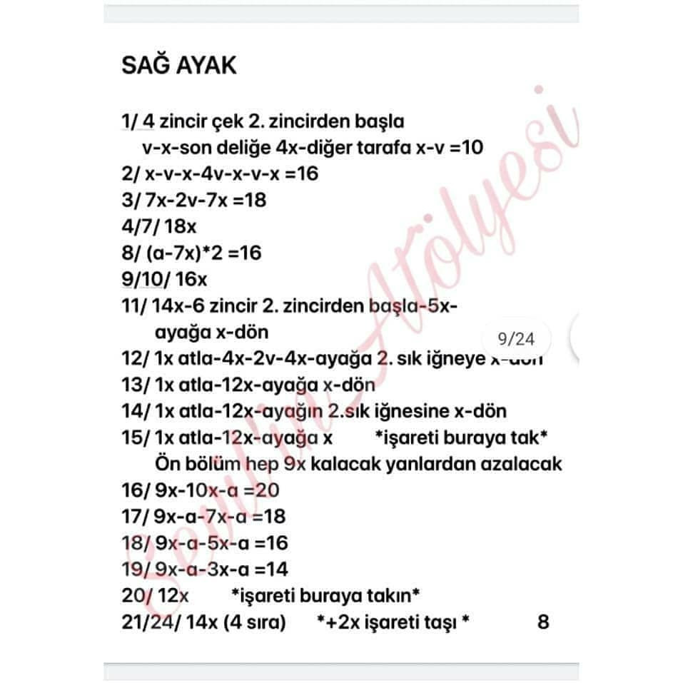 Tığ işi Bebek Şeması #Repost Tarif sahibi