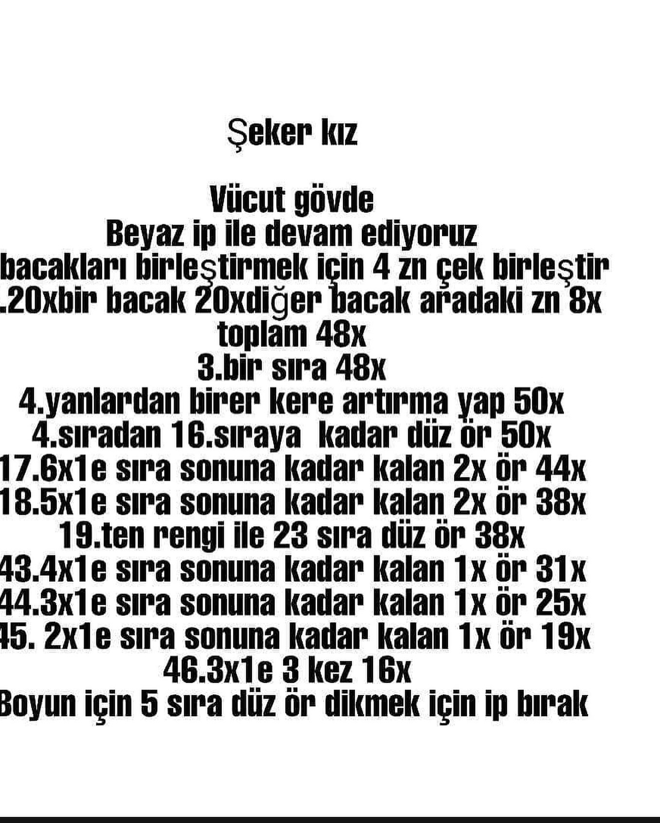 Tığ İşi Bebek Şeması Şeması