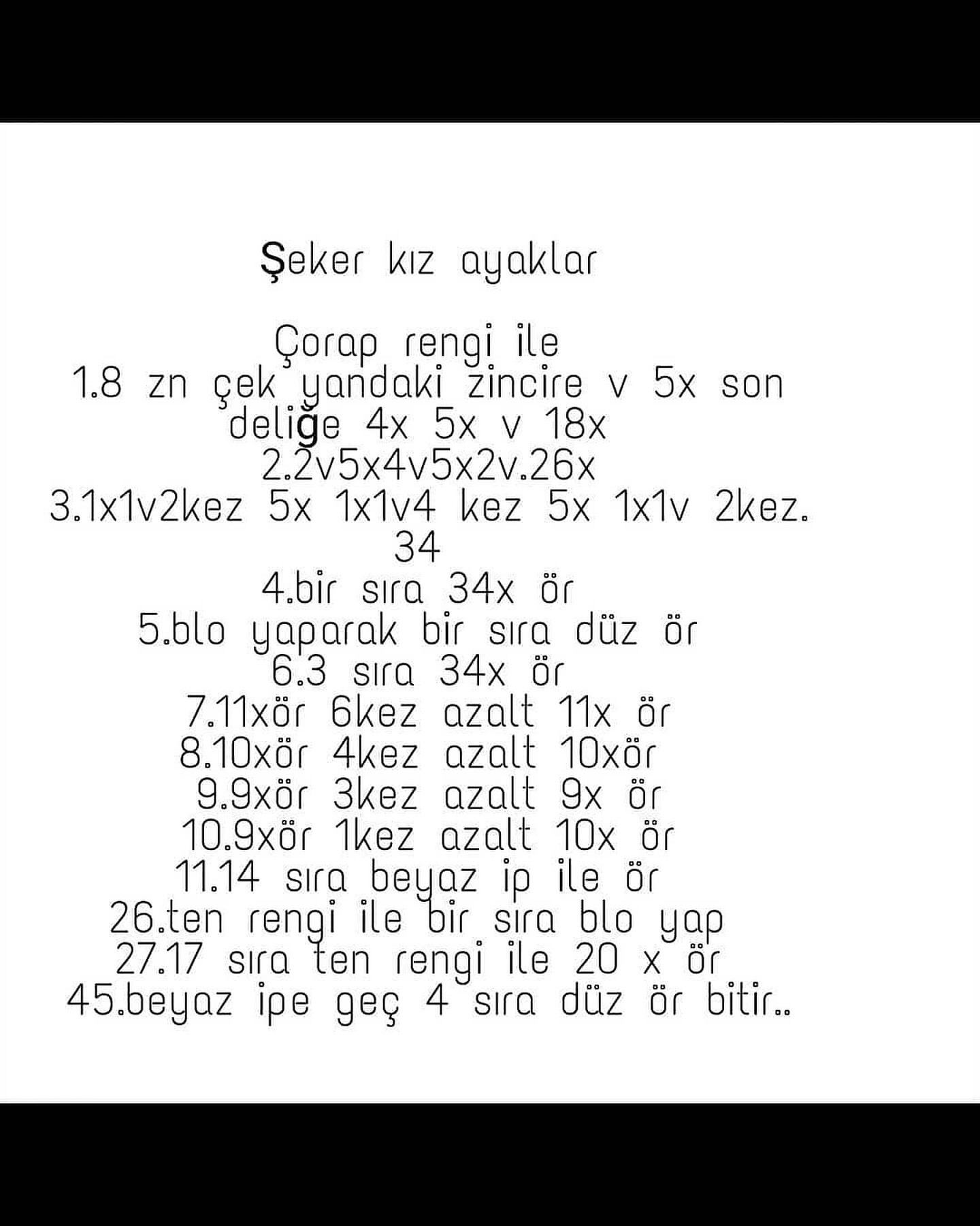 Tığ İşi Bebek Şeması Şeması