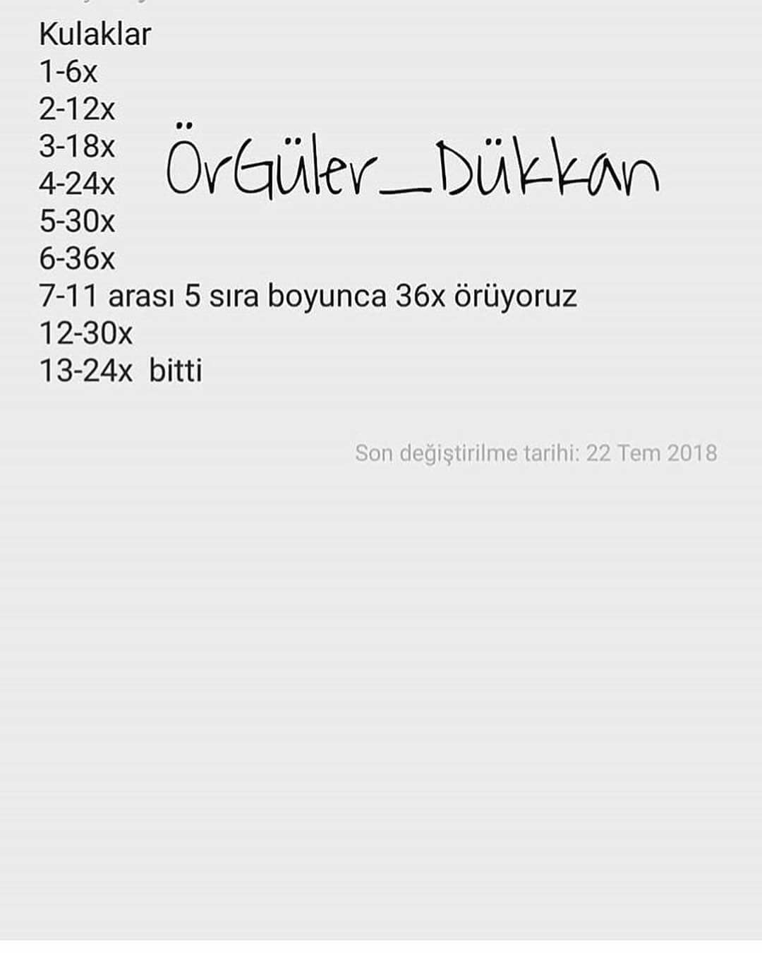 Tığ İşi Fil Zili Yapımı dukkan Fil çıngırak tarifi için sola kaydırın