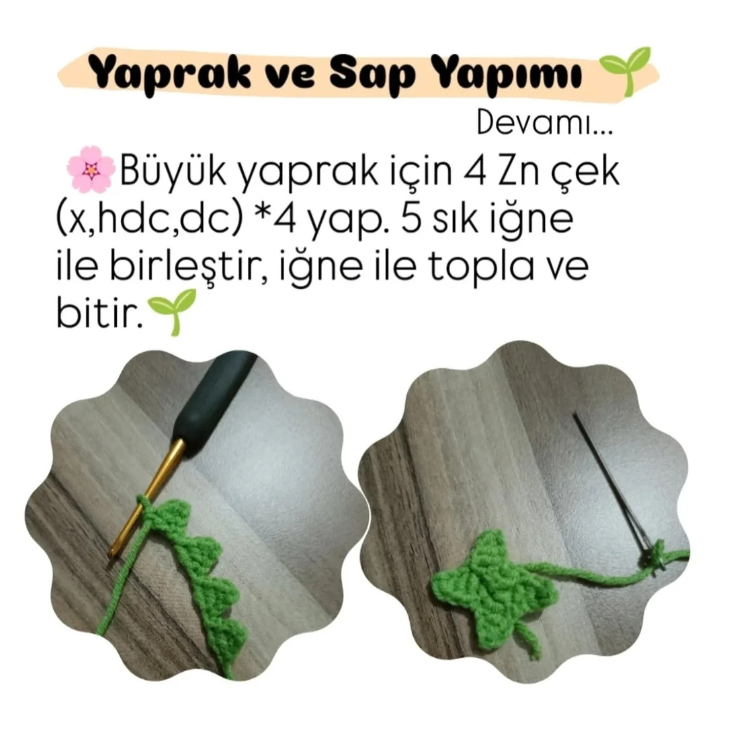 Tığ işi Gül Buketi Şeması