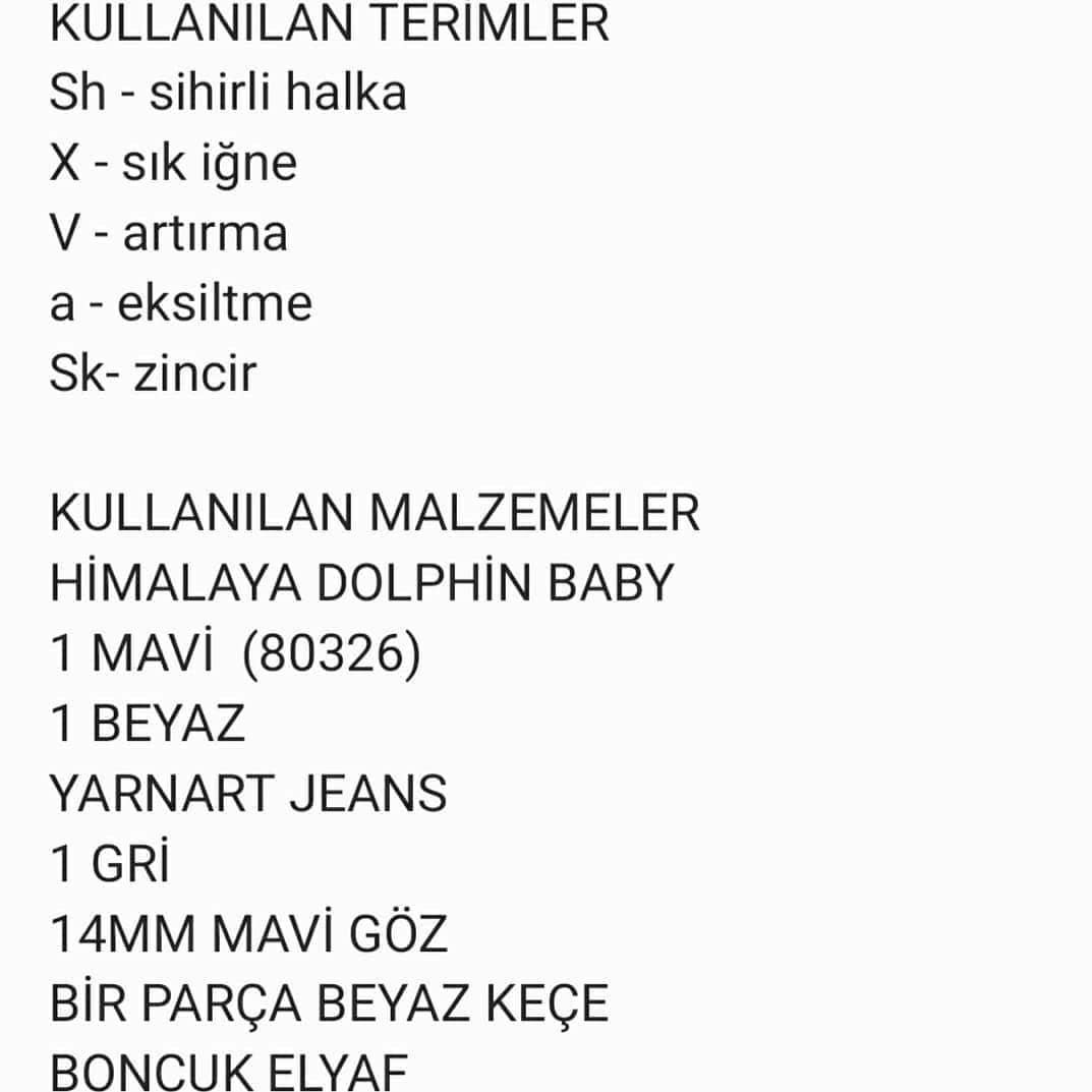 Tığ İşi Sevimli Şirin Bebek Örneği