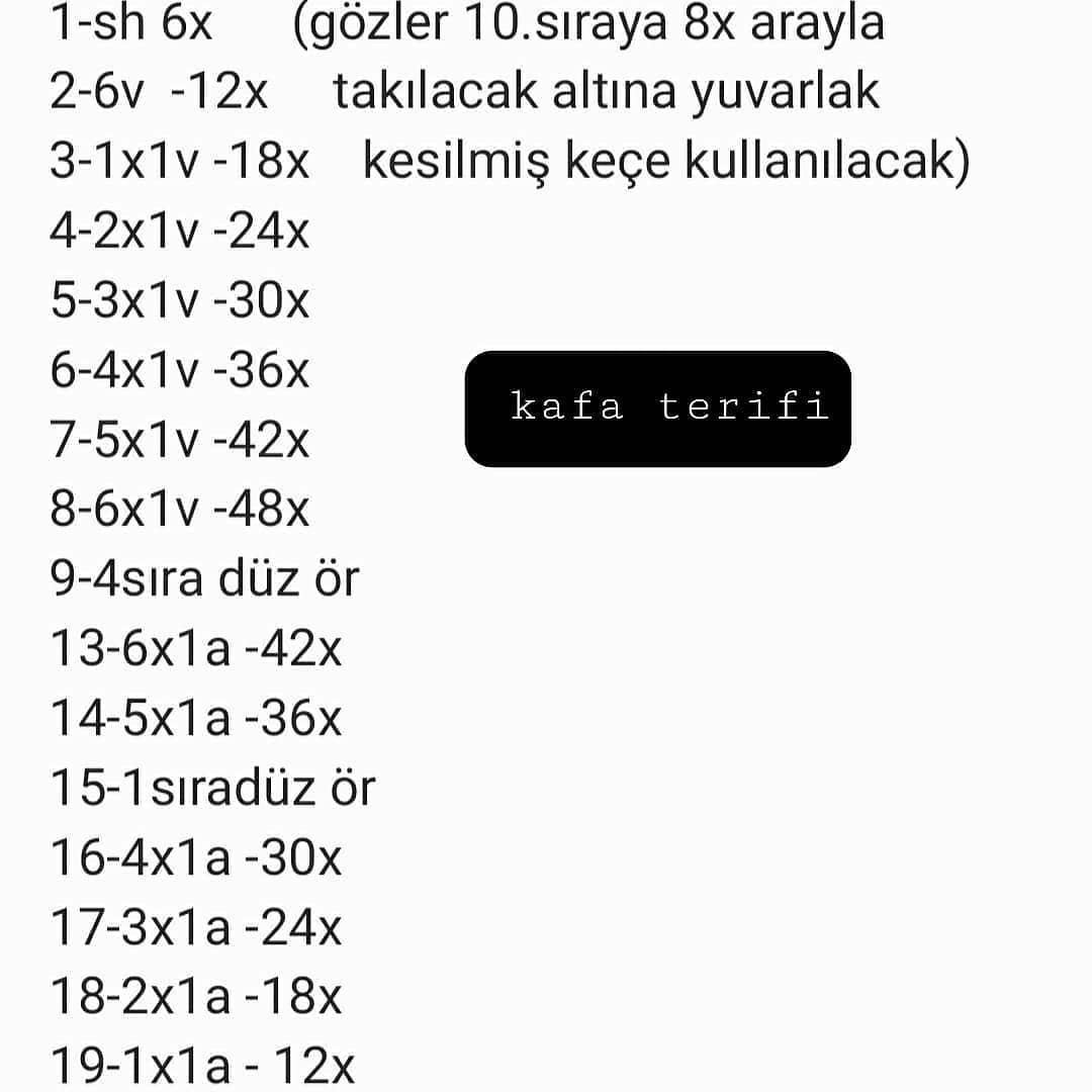 Tığ İşi Sevimli Şirin Bebek Örneği
