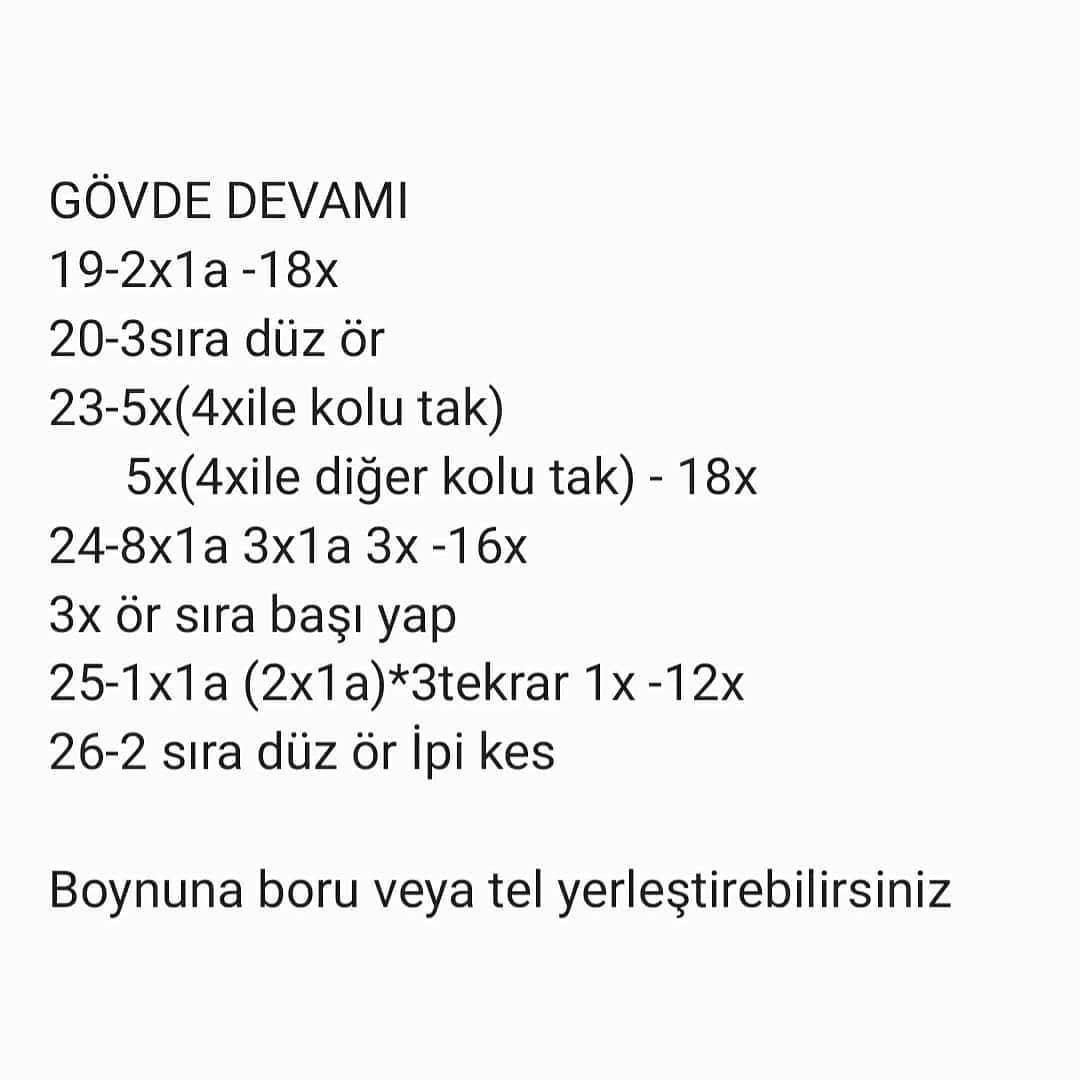 Tığ İşi Sevimli Şirin Bebek Örneği