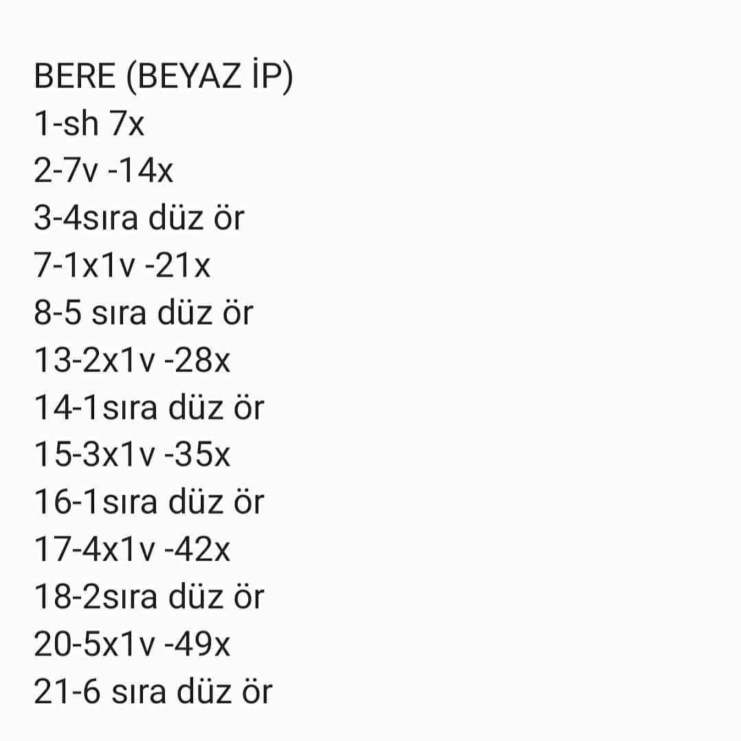 Tığ İşi Sevimli Şirin Bebek Örneği