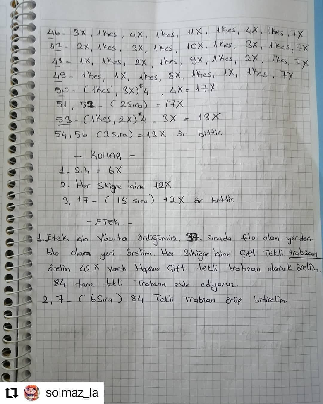 Tığ İşi Tarçın Kız Şeması