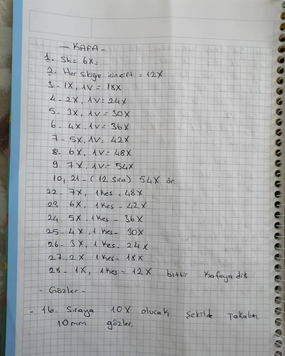 Tığ İşi Tarçın Kız Şeması