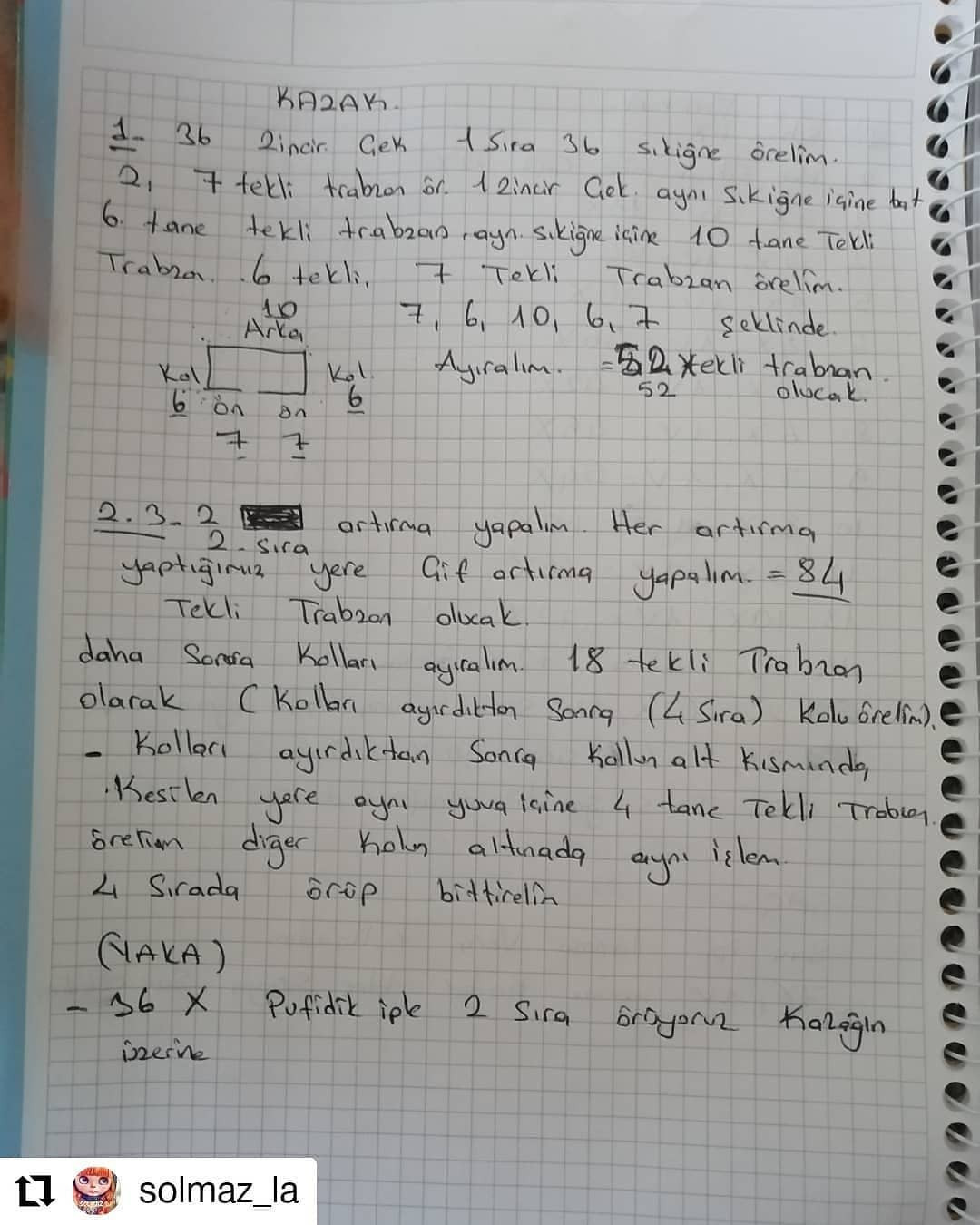 Tığ İşi Tarçın Kız Şeması