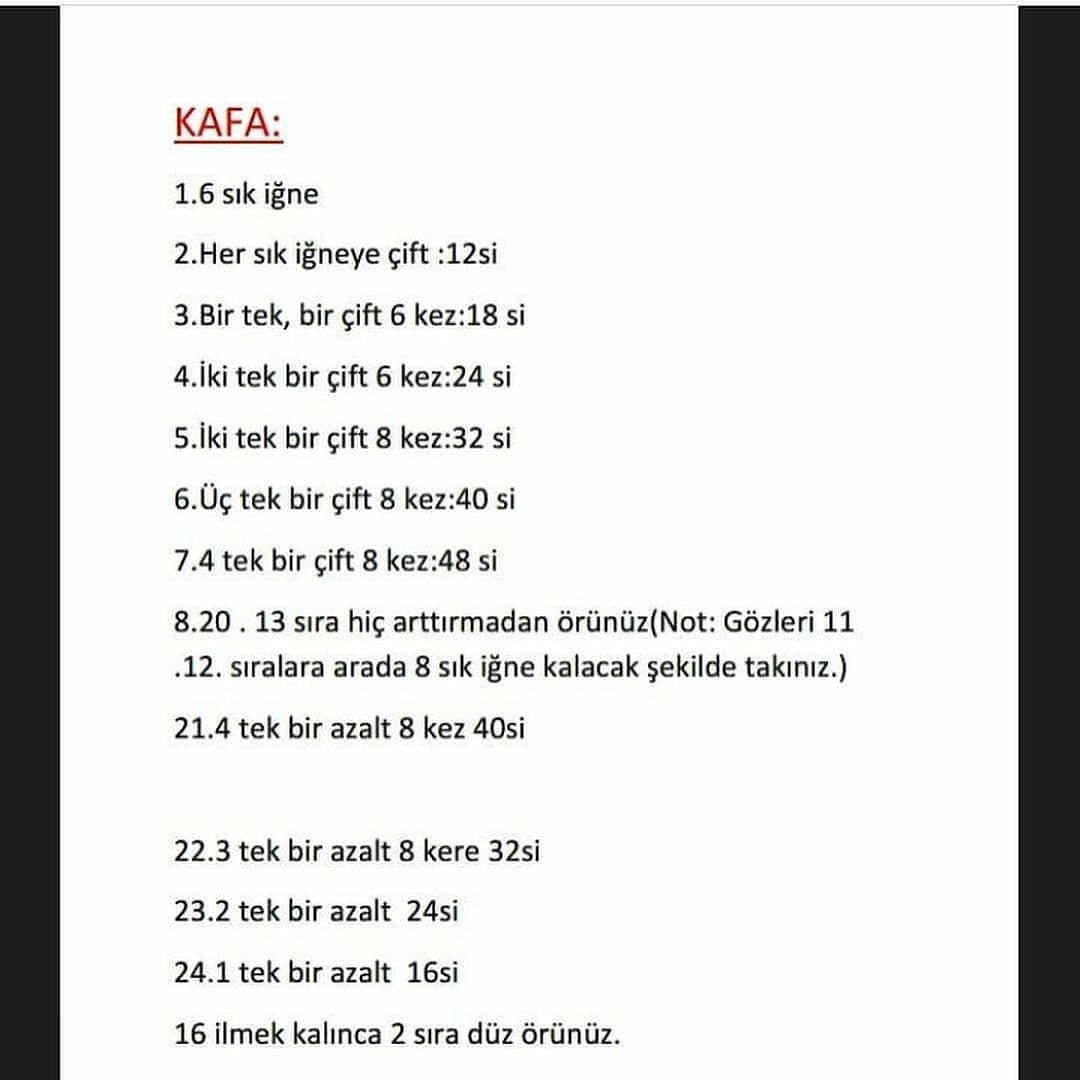 Tığ işi Tavşan ve Böcekler Şeması