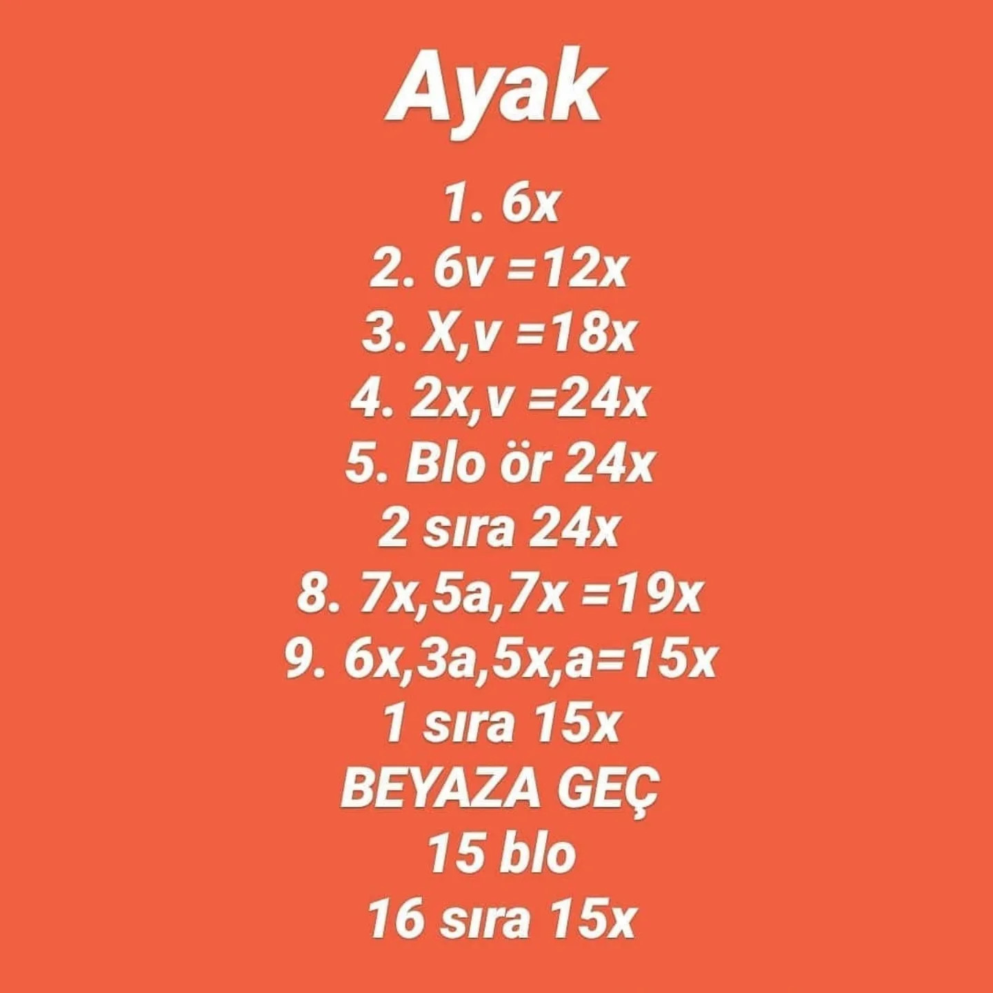 Tığ işi Zürafa Şeması