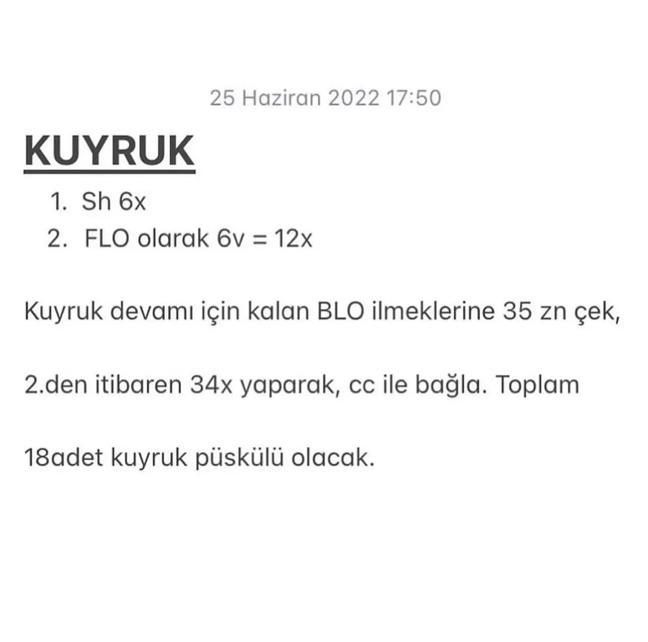 Tilki Anahtarlık Amigurumi Tarifi