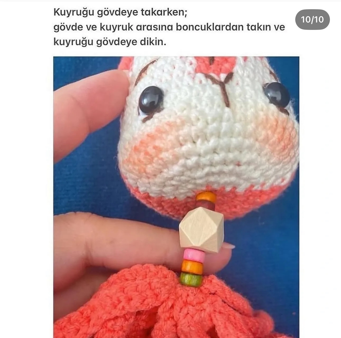 Tilki Anahtarlık Amigurumi Tarifi