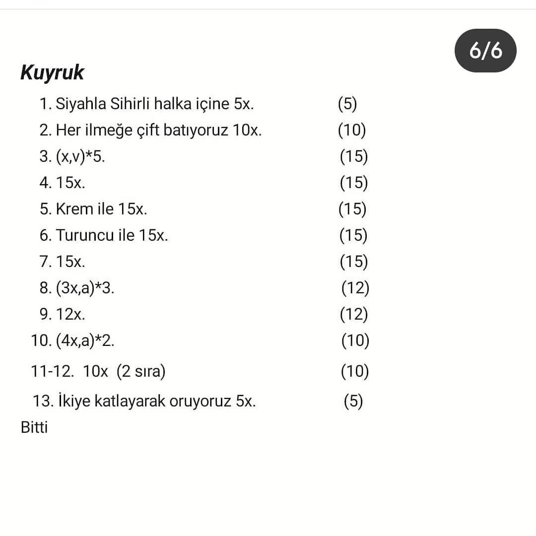 Tilki Bardak Altlığı: Ücretsiz Tığ İşi Şeması