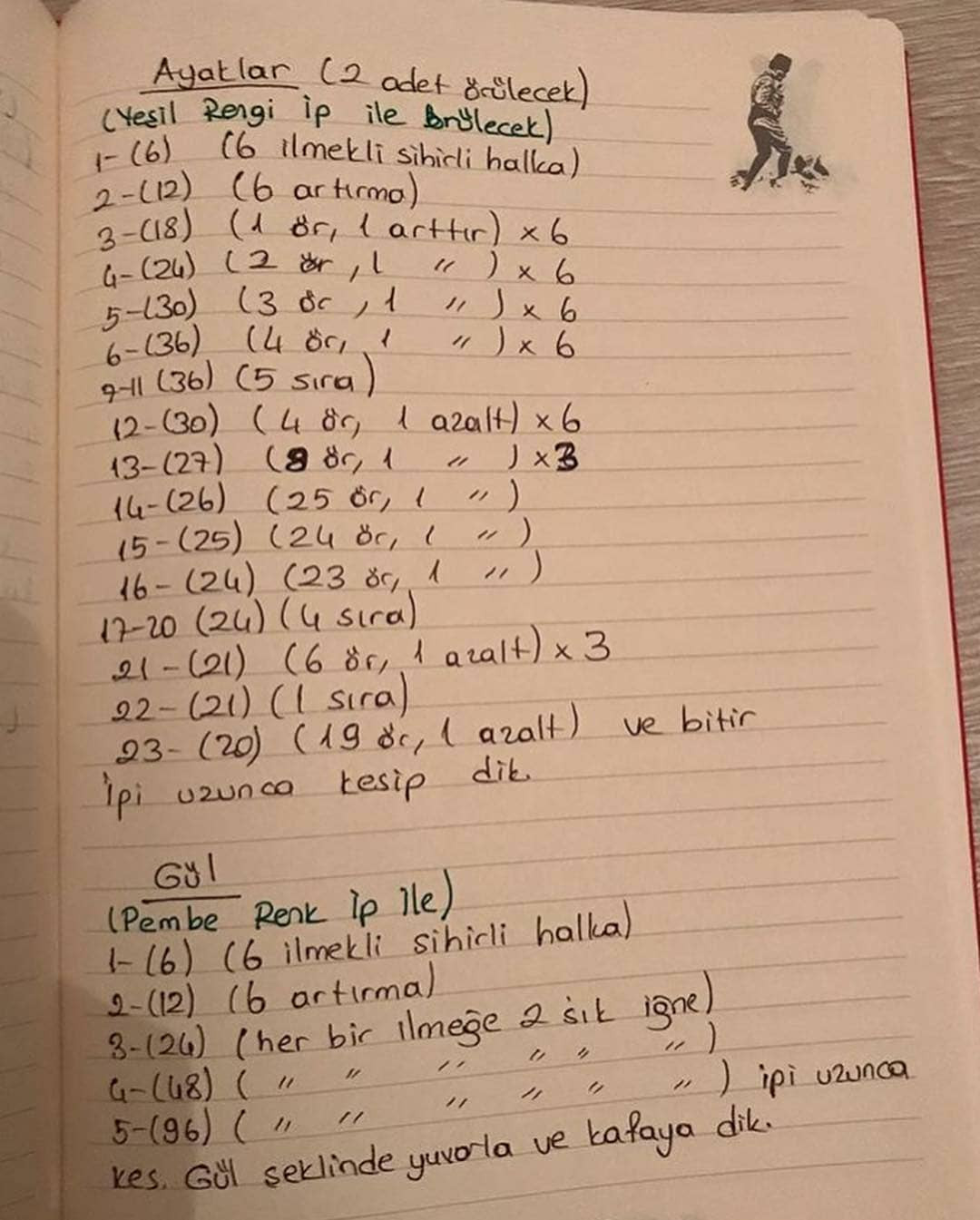 Tırtıl Bebek Amigurumi Şeması