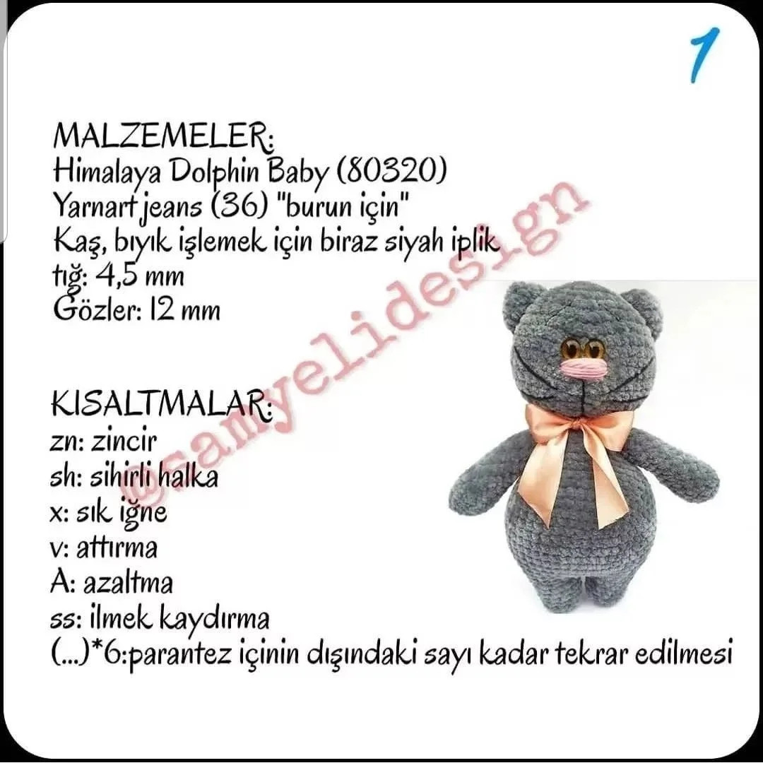 TOMBUL KEDİ TİŞÖRTÜ ÜCRETSİZ YAPIM ŞEMASI