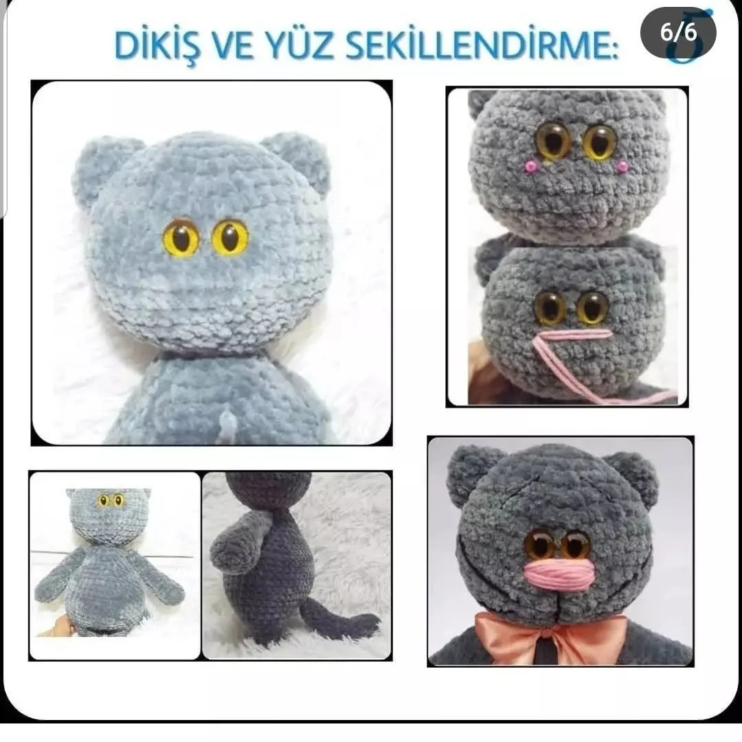 TOMBUL KEDİ TİŞÖRTÜ ÜCRETSİZ YAPIM ŞEMASI