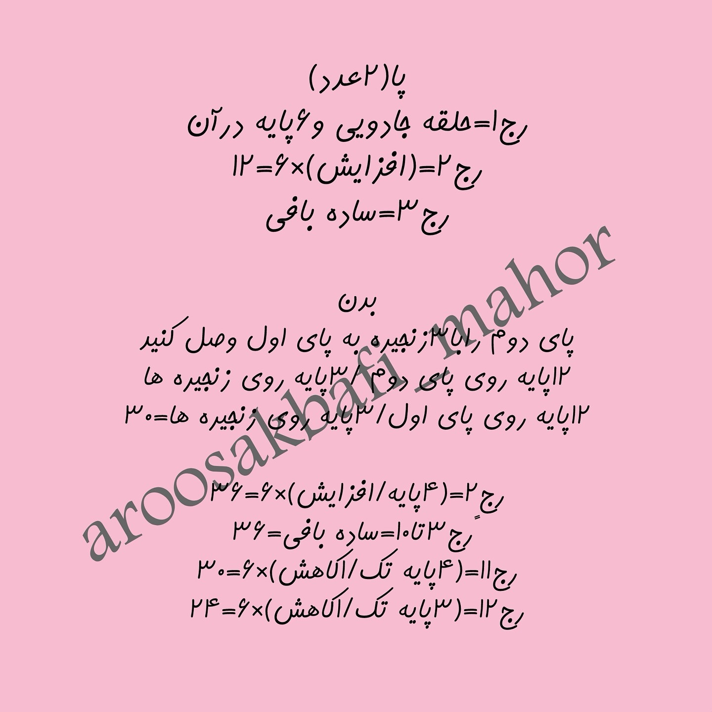 طرح بافتنی خرس‌های بامزه
