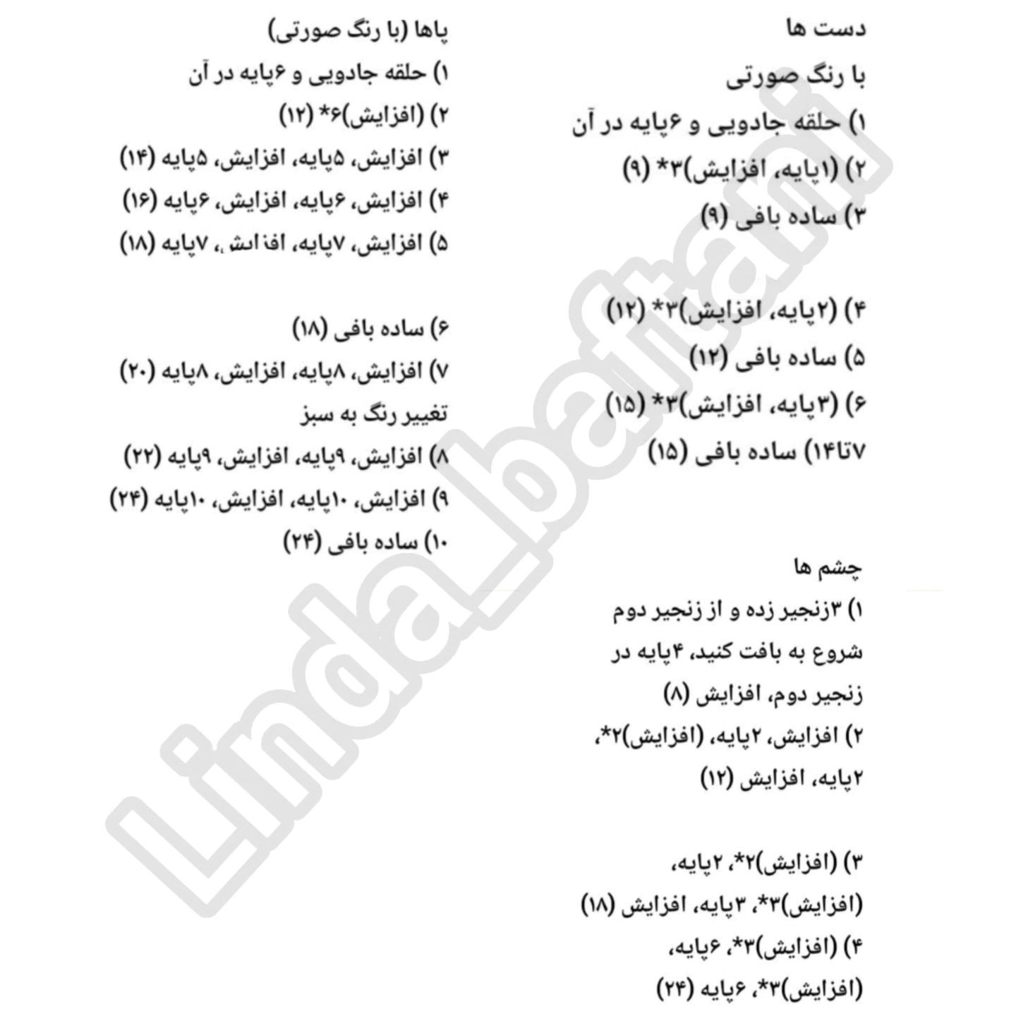 طرح قلاب بافی پاتریک ستاره دریایی
