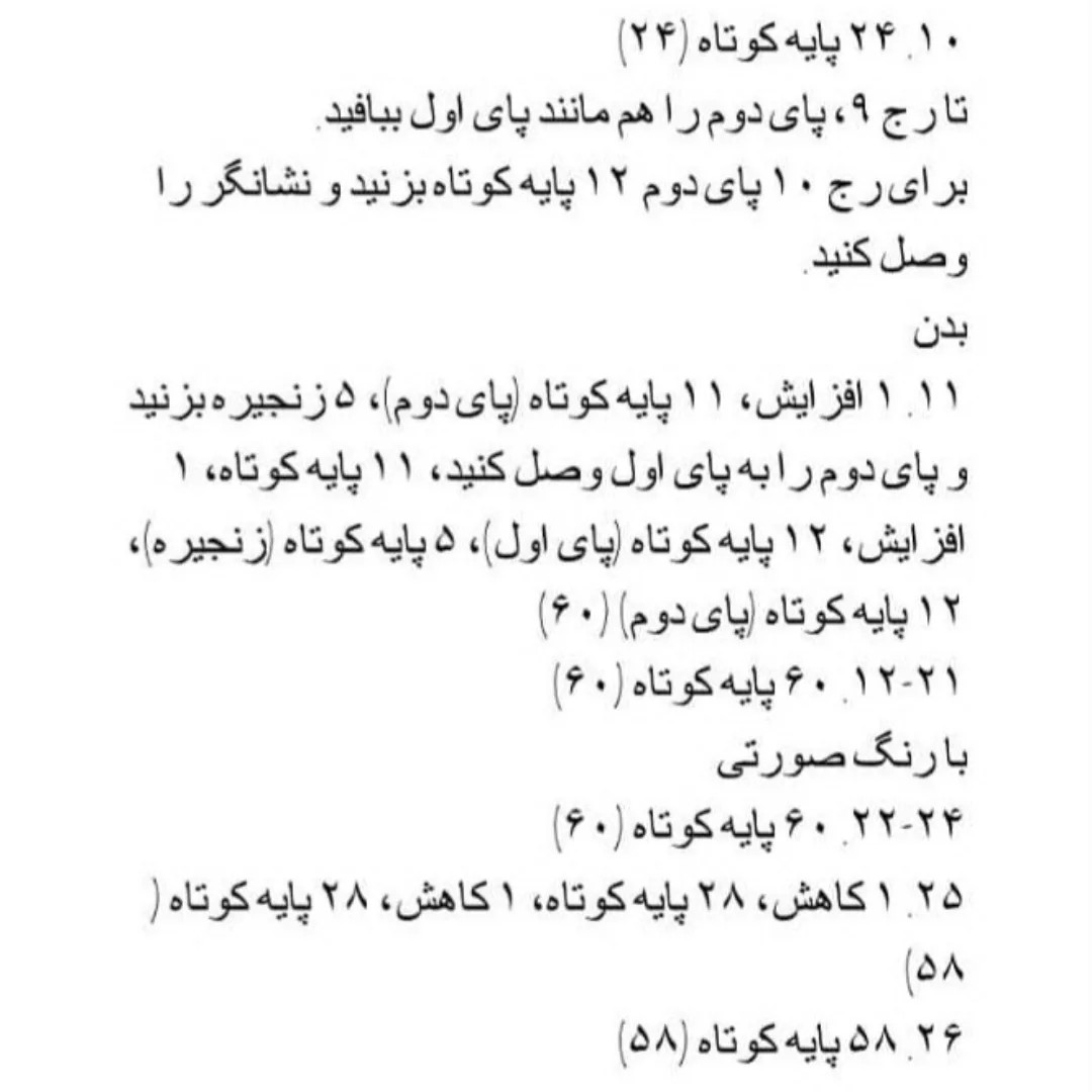 طرح قلاب بافی پاتریک ستاره دریایی