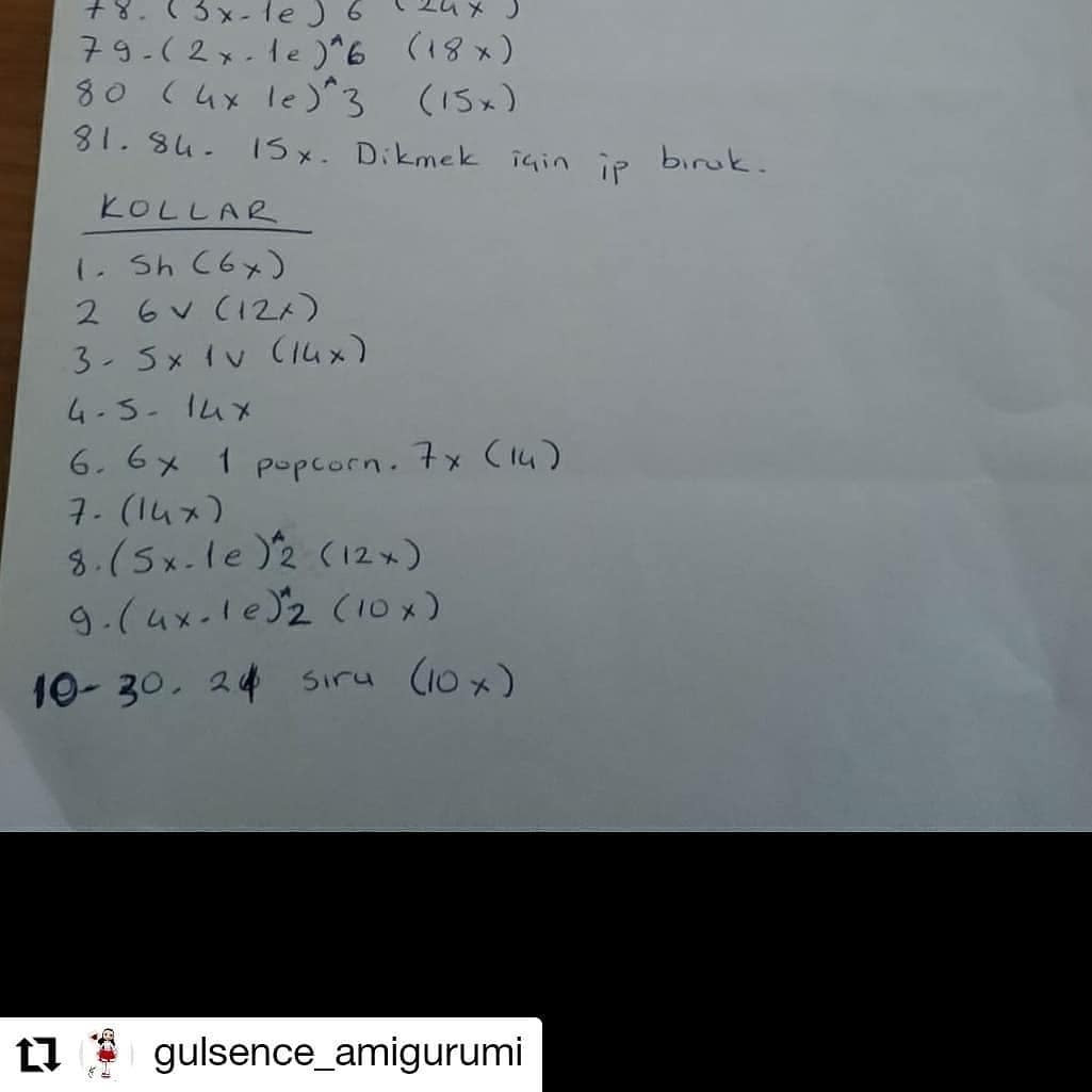 TÜRKAN BEBEK AMİGURUMİ ŞEMASI