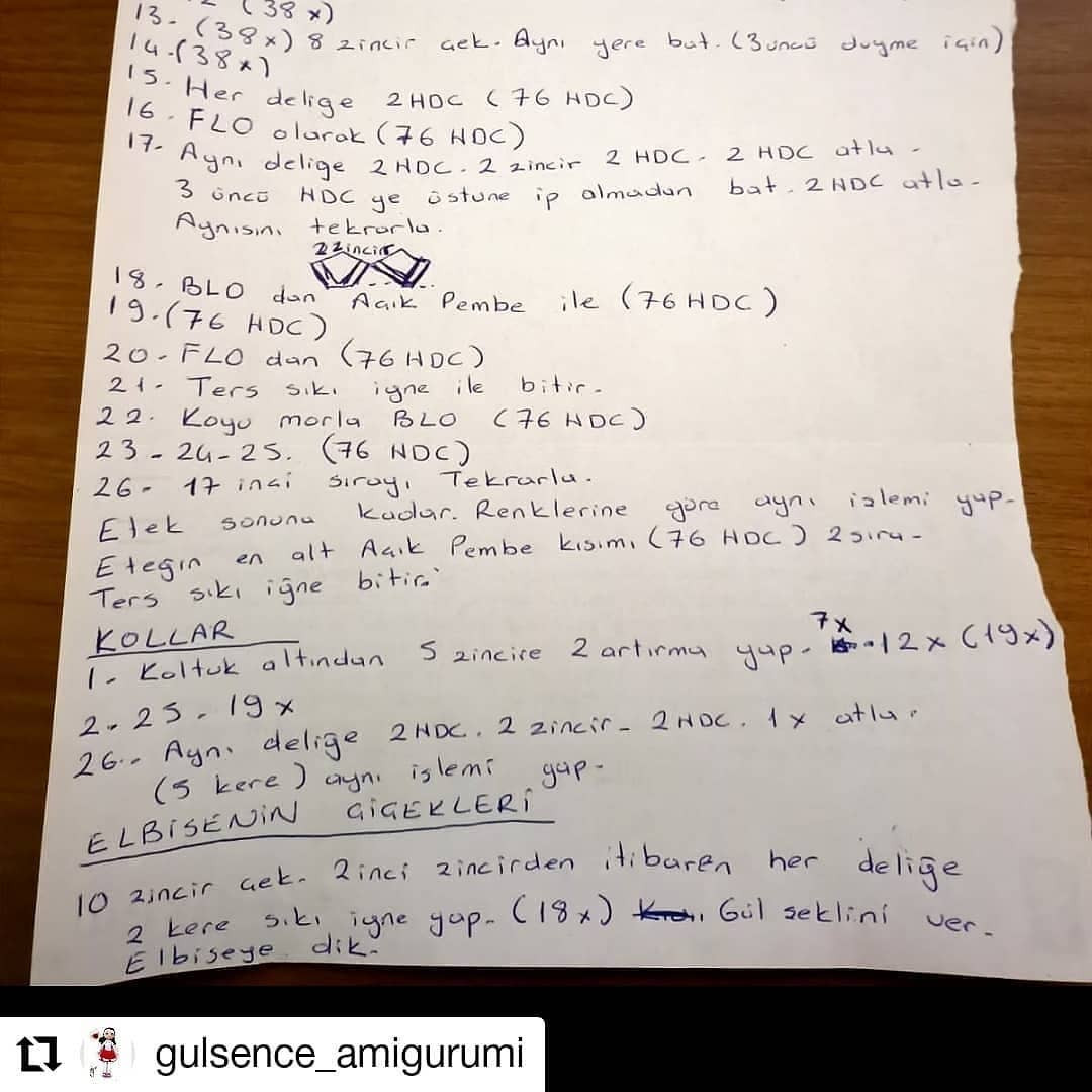 TÜRKAN BEBEK AMİGURUMİ ŞEMASI