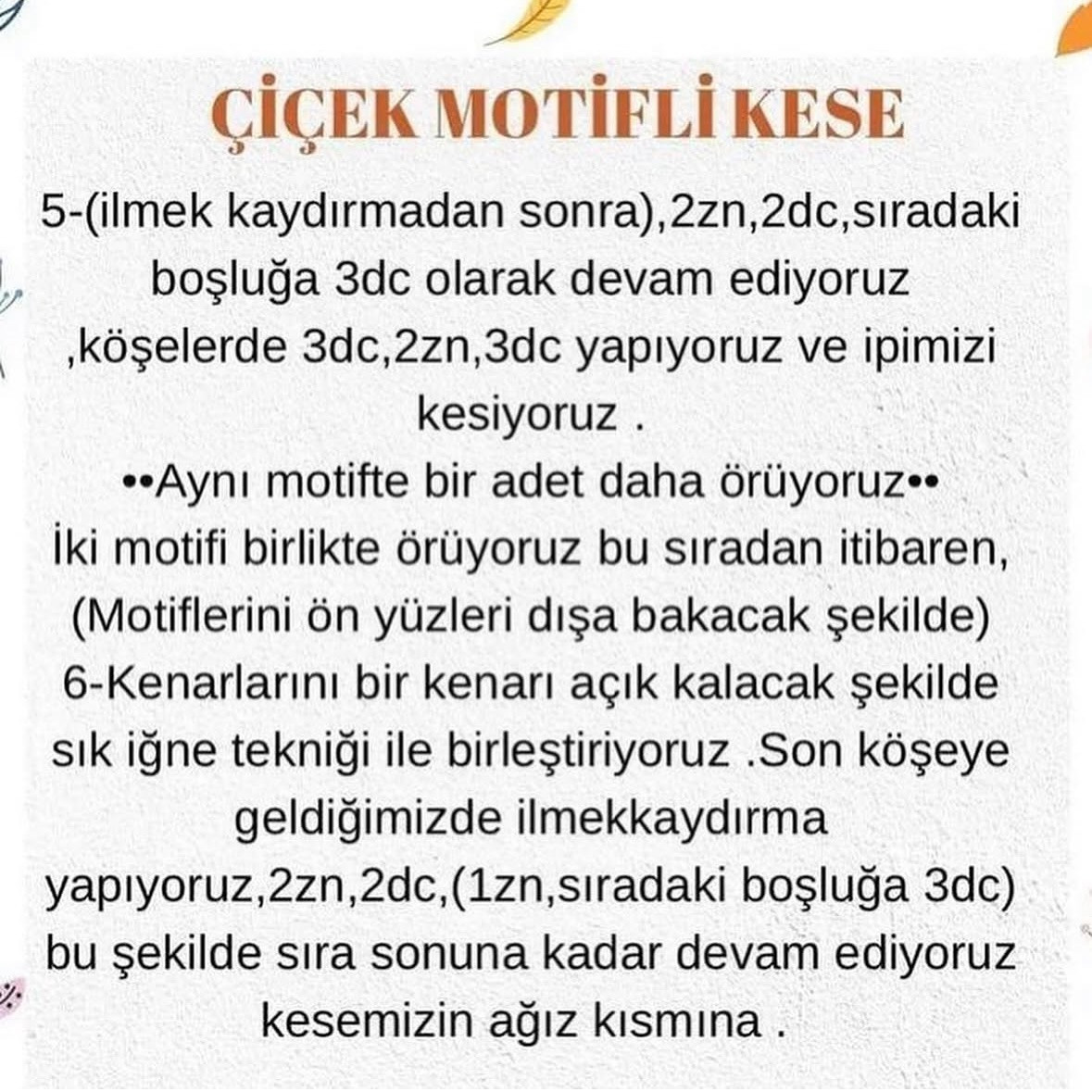 Türkçe:  Bayram harçlığı kesesi granny kare modeli