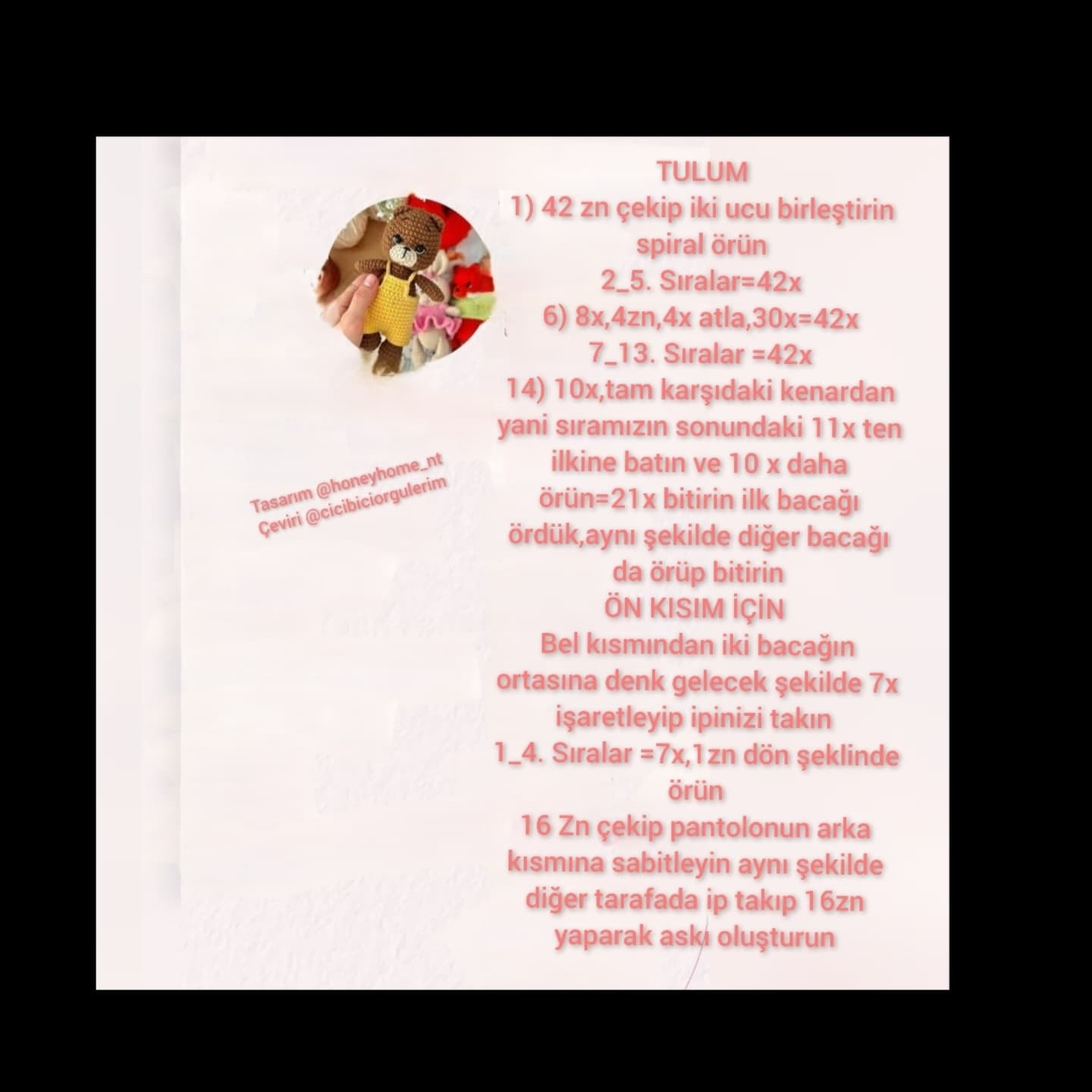 ÜCRETSİZ 3 OYUNCAK AMIGURUMI ŞEMASI