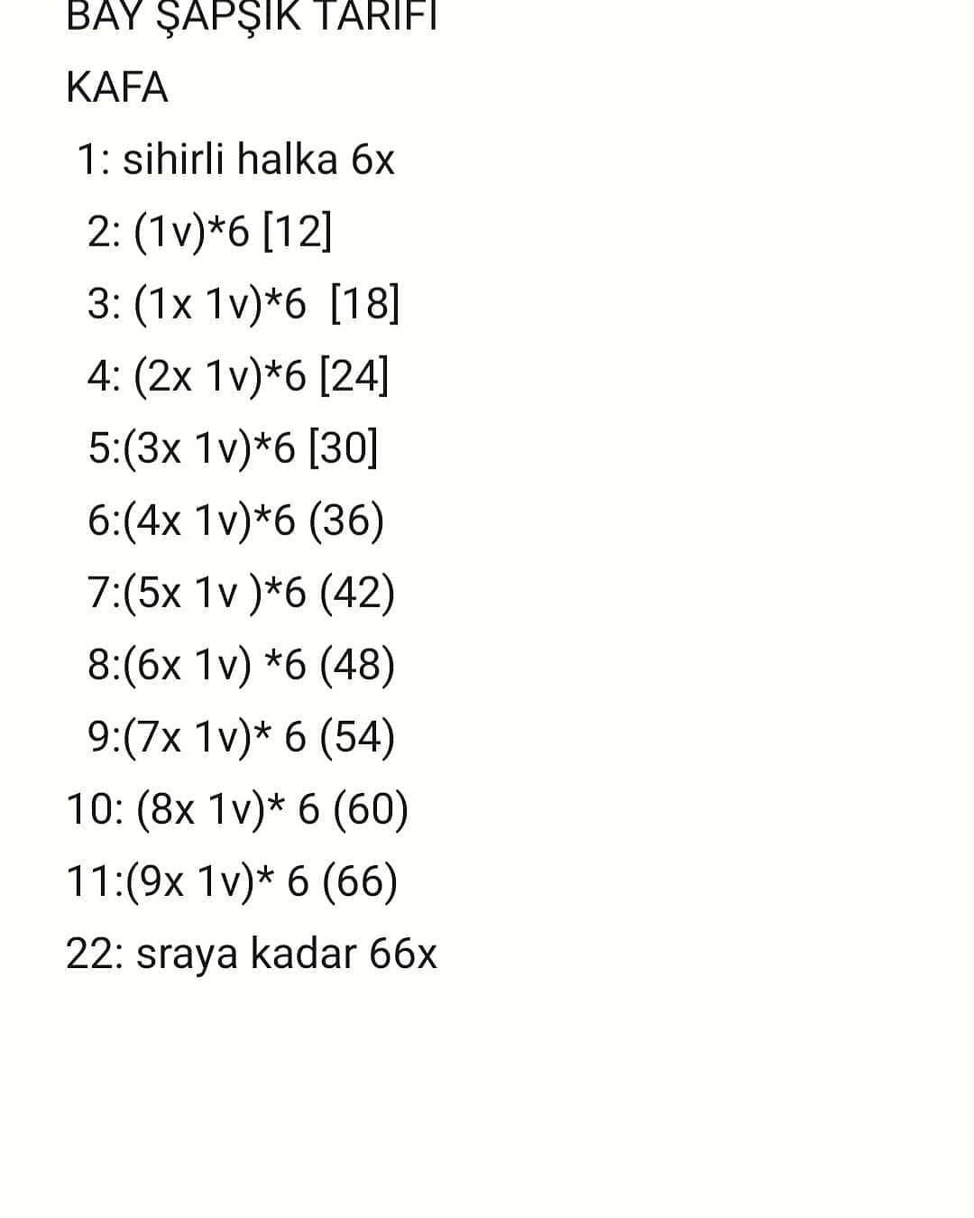 Ücretsiz Amigurumi Ayıcık Tarifi