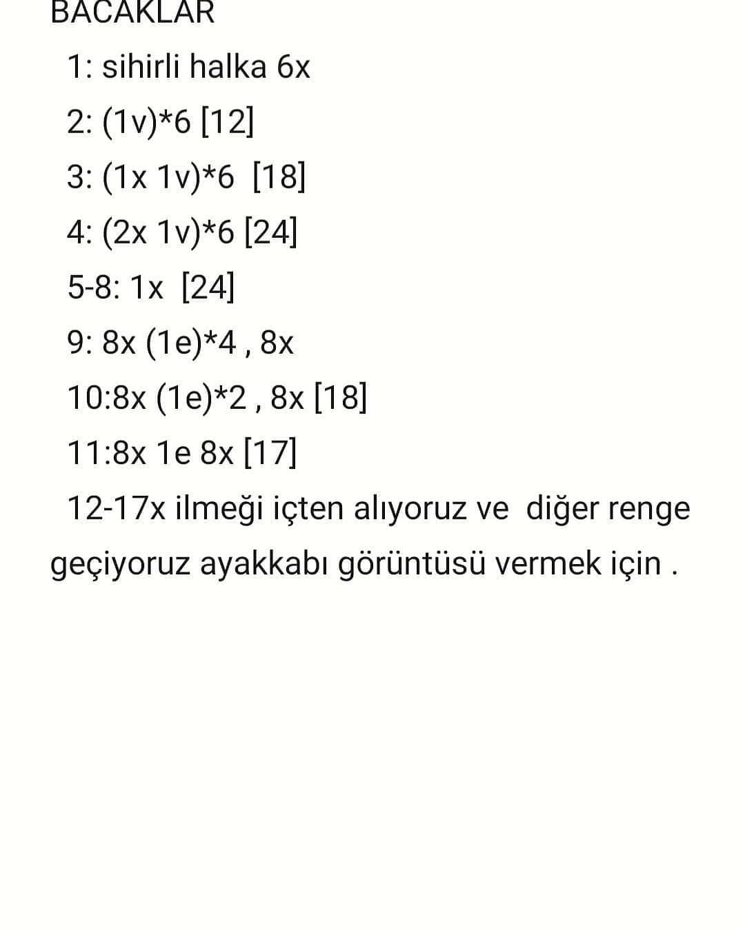 Ücretsiz Amigurumi Ayıcık Tarifi