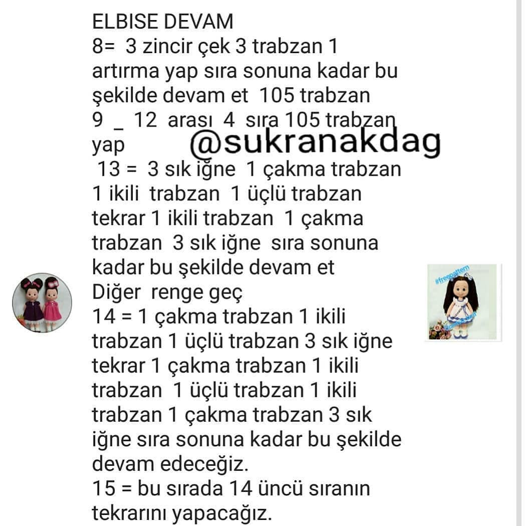 Ücretsiz Amigurumi Bebek Şeması amigurumipattern