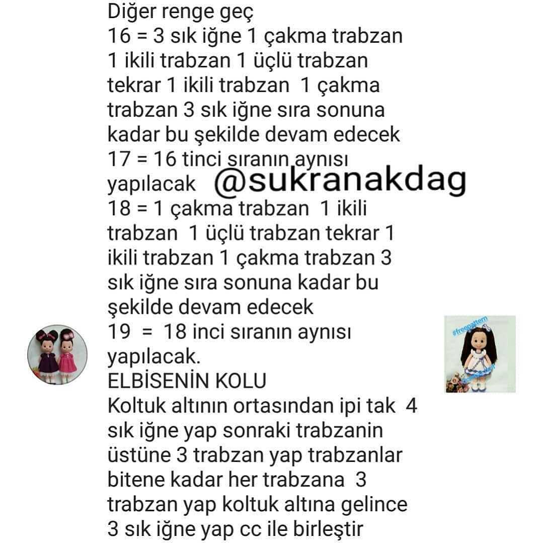 Ücretsiz Amigurumi Bebek Şeması amigurumipattern
