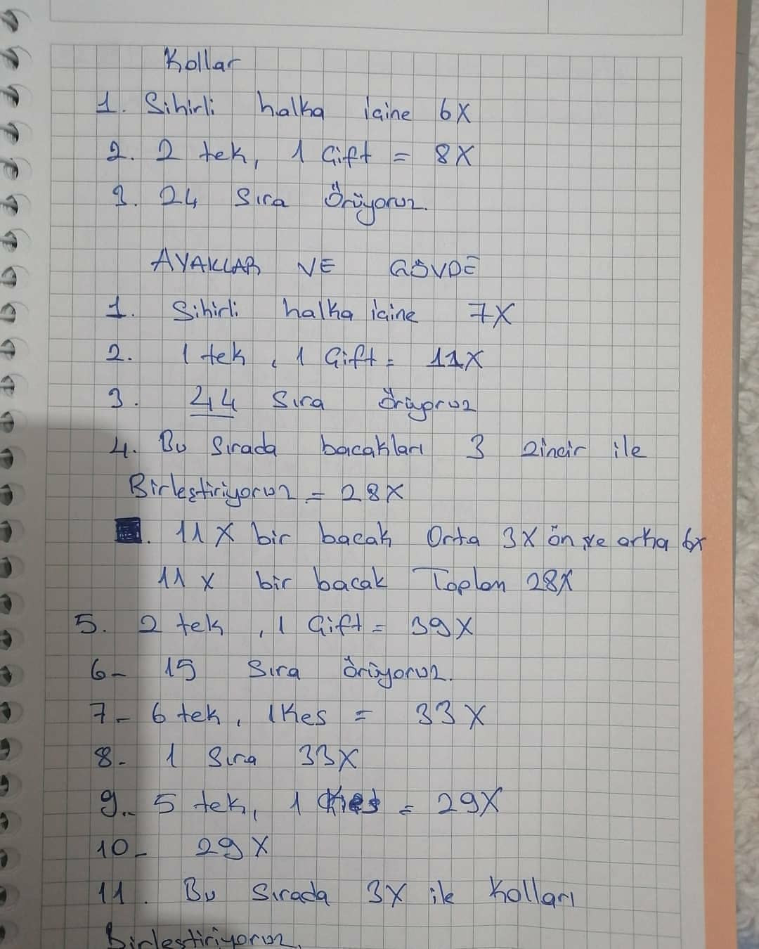 Ücretsiz Amigurumi Bebek Ve Ayıcık Şeması